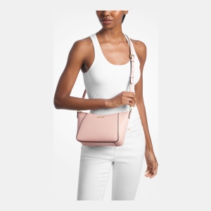 Michael Kors Outlet Jet Set Travel Large Signature Logo 3-in-1 Tote Bag - PWD BLSH MLT - Image 5