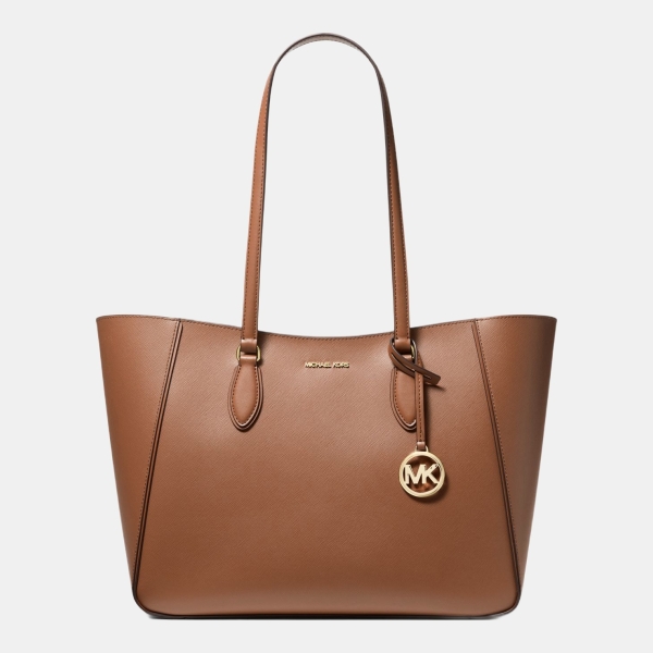 Michael Kors Outlet Jet Set Travel Large Signature Logo 3-in-1 Tote Bag - LUGGAGE