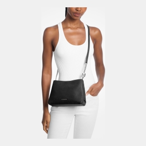 Michael Kors Outlet Christina Small Pebbled Leather Crossbody Bag - Image 4