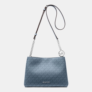 Michael Kors Outlet Christina Small Signature Logo Crossbody Bag