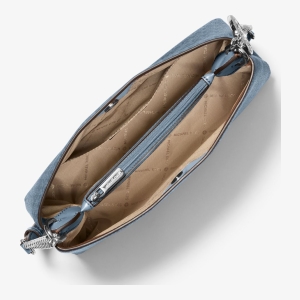 Michael Kors Outlet Christina Small Signature Logo Crossbody Bag - Image 3