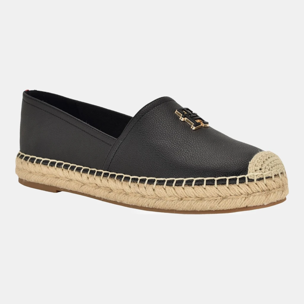 Tommy Hilfiger Women's Palmz Flat Slip-On Espadrille - Black