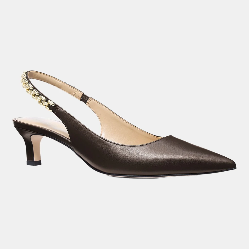 Michael Kors Women's Marcia Kitten Slingback Pumps
