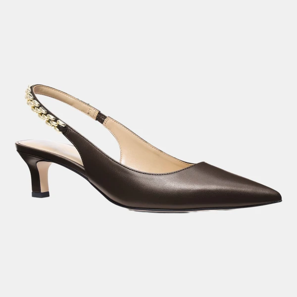 Michael Kors Women's Marcia Kitten Slingback Pumps