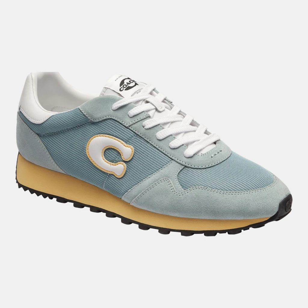 Coach Men's Essential Lace-Up Runner Shoes - Sea mist/Optic white