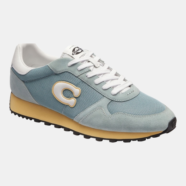 Coach Men's Essential Lace-Up Runner Shoes - Sea mist/Optic white