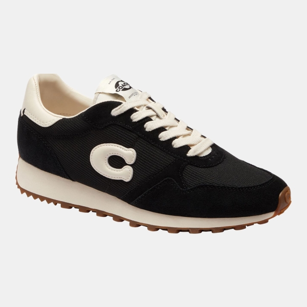 Coach Women's Retro Essential Lace-Up Runner Sneakers - Black/Chalk