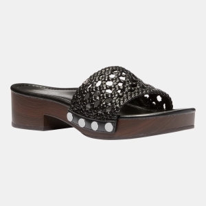 Michael Kors Women's Mayes Slip-On Dress Sandals - Black Woven