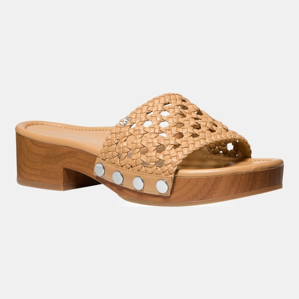 Michael Kors Women's Mayes Slip-On Dress Sandals - Peanut Woven