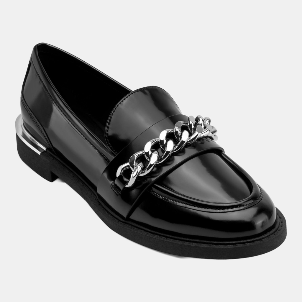 DKNY Women's Ryleigh Chain Slip-On Loafers - Black