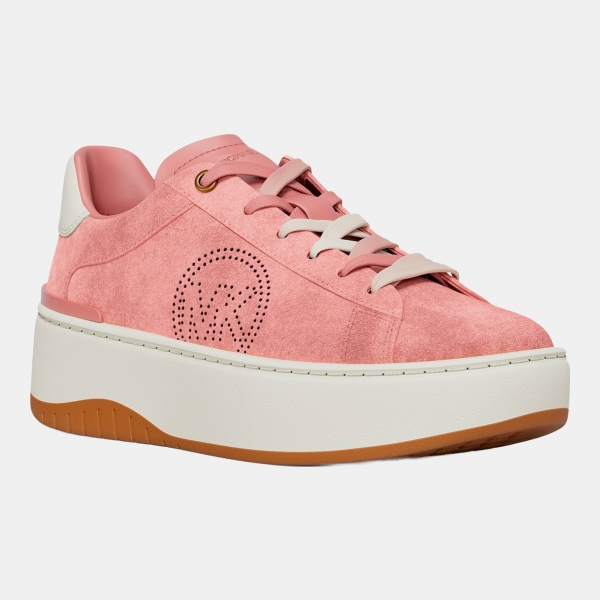 Michael Kors Women's Dottie Logo Lace-Up Platform Sneakers - Primrose Suede