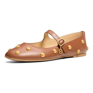 Michael Kors Women's Nellie Flex Mary Jane Flats - Luggage Leather - Image 5