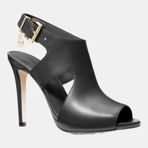 Michael Kors Women's Harper Heeled Dress Sandals - Black Leather