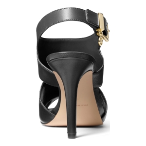 Women's Harper Heeled Dress Sandals - Black Leather - Image 5