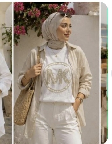 Michael Kors Embellished MK Logo T-shirt - White - Size large