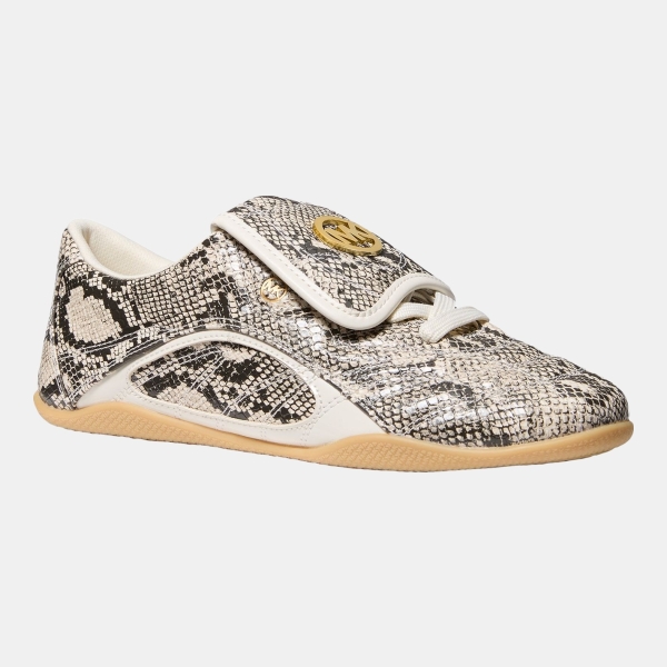 Michael Kors Women's Kyler Lace-Up Trainer Sneakers - Natural Snake Smooth