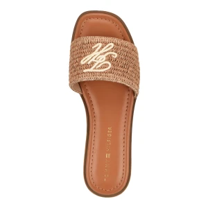 Tommy Hilfiger Women's Temira Flat Slide Sandals - Medium Brown - Image 5