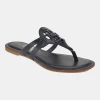 Tommy Hilfiger Women's Lerriz Logo Flat Thong Slide Sandals  - Marine