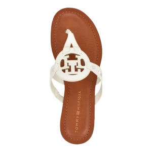 Tommy Hilfiger Women's Lerriz Logo Flat Thong Slide Sandals - White - Image 5