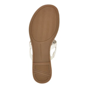 Tommy Hilfiger Women's Lerriz Logo Flat Thong Slide Sandals - White - Image 6