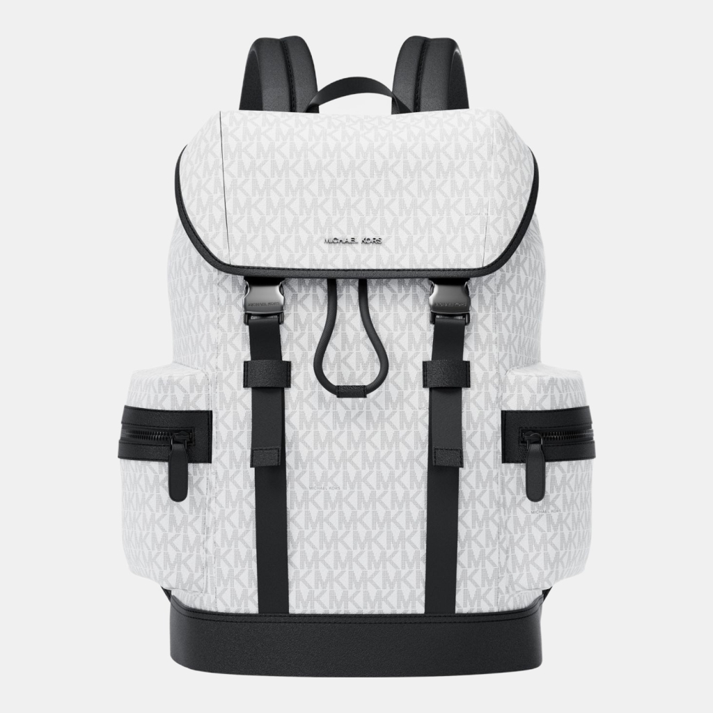 Michael Kors Outlet Cooper Logo Backpack - BRIGHT WHT
