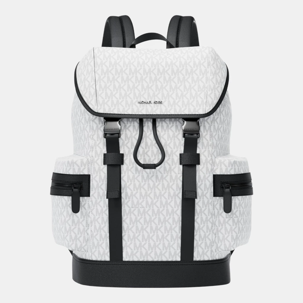 Michael Kors Outlet Cooper Logo Backpack - BRIGHT WHT