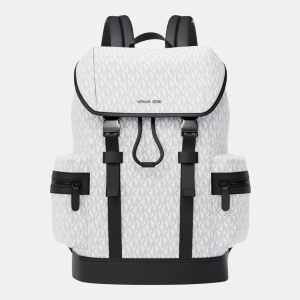 Michael Kors Outlet Cooper Logo Backpack - BRIGHT WHT