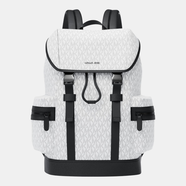 Michael Kors Outlet Cooper Logo Backpack - BRIGHT WHT