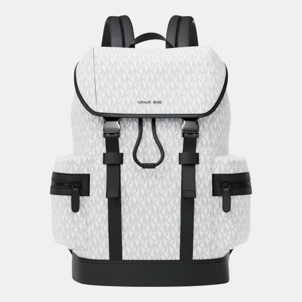 Michael Kors Outlet Cooper Logo Backpack - BRIGHT WHT