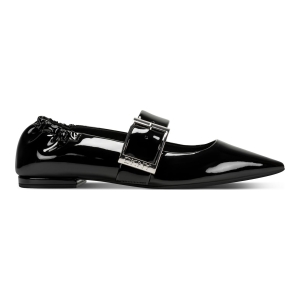 DKNY Women's Cormic Buckle Pointed Toe Flats - Black Patent - Image 7