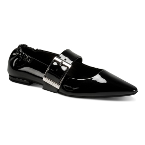 DKNY Women's Cormic Buckle Pointed Toe Flats - Black Patent - Image 8