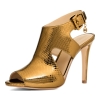 Women's Harper Heeled Dress Sandals - Antique Gold Leather - Image 4