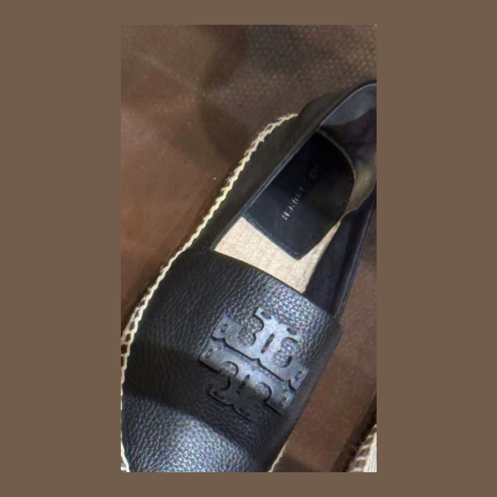 Tory Burch Espadrille Loafer - Black - Size 9