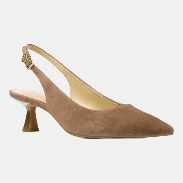 Michael Kors Outlet Amali Suede Slingback Pump
