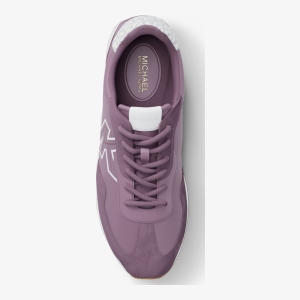 Michael Kors Outlet Essex Mixed-Media Trainer - Image 6