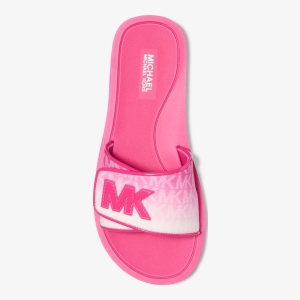 Michael Kors Outlet Palmer Ombré Signature Logo Slide Sandal - Image 4