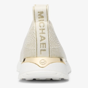 Michael Kors Outlet Bodie Metallic Knit Slip-On Sneaker - Image 4