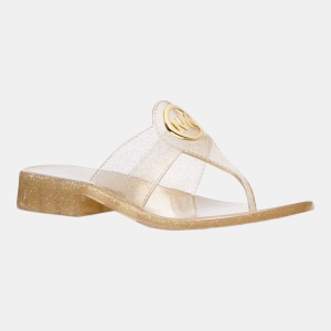 Michael Kors Outlet Hannah Glitter Jelly Thong Sandal