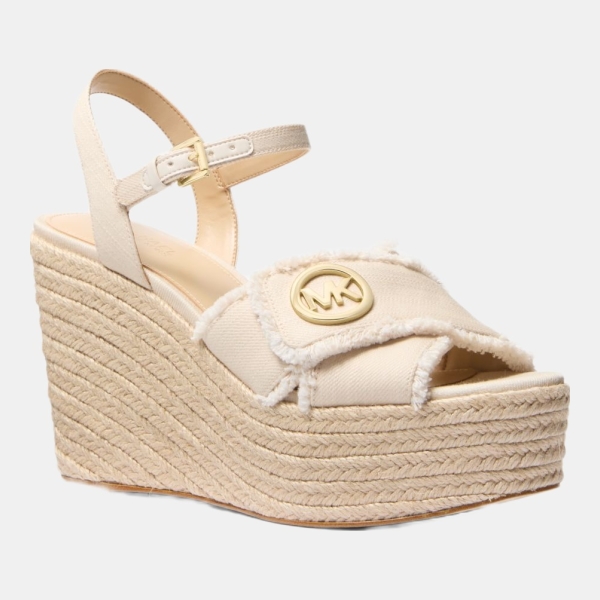 Michael Kors Outlet Hannah Denim Wedge Sandal