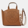 Karl Lagerfeld K/Circle perforated small tote bag