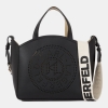 Karl Lagerfeld K/Circle perforated small tote bag