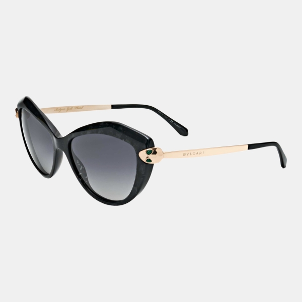 Bulgari Women's Polarized Black Sunglasses - Bvlgari black mamba