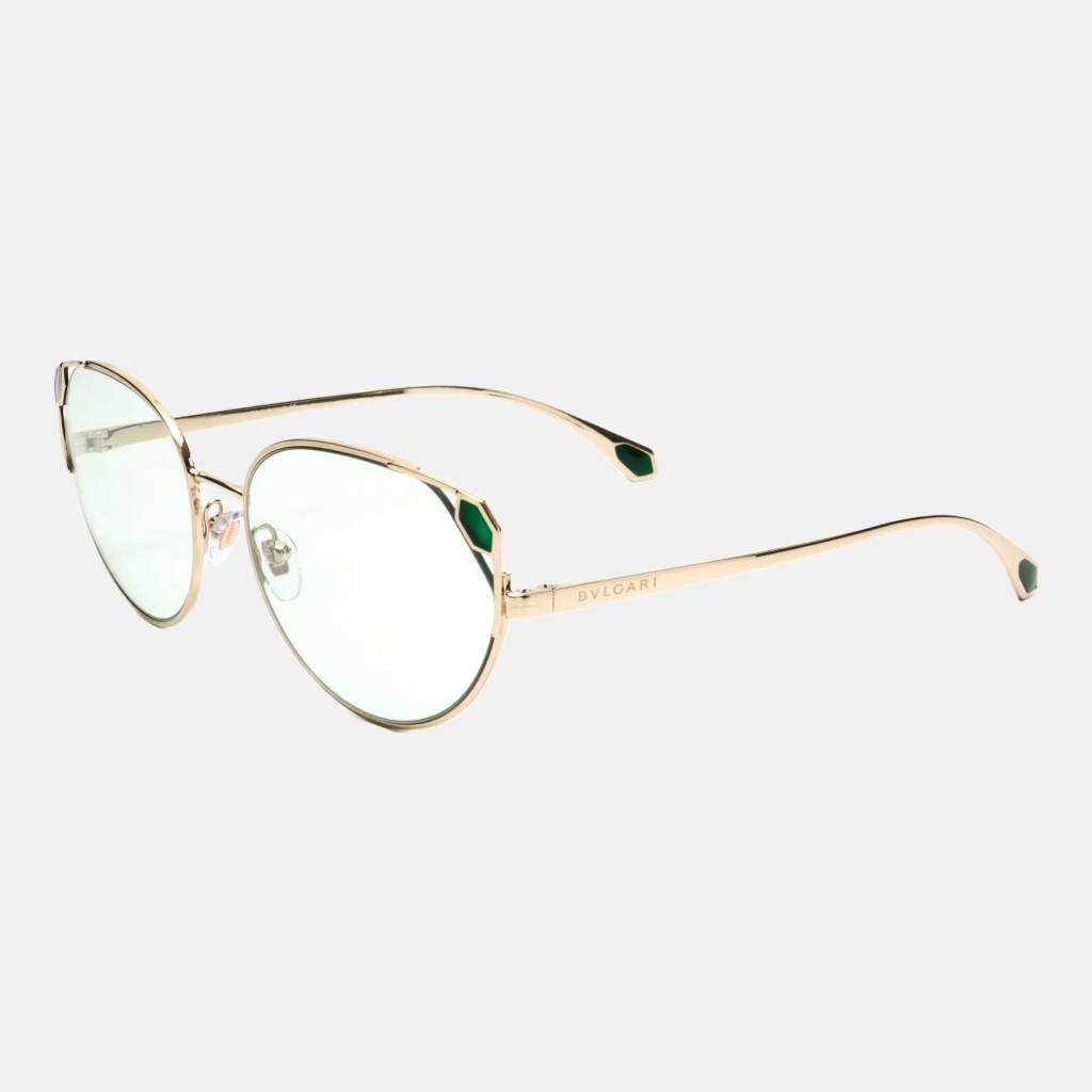 Bulgari Women's Gold Sunglasses - Pale gold