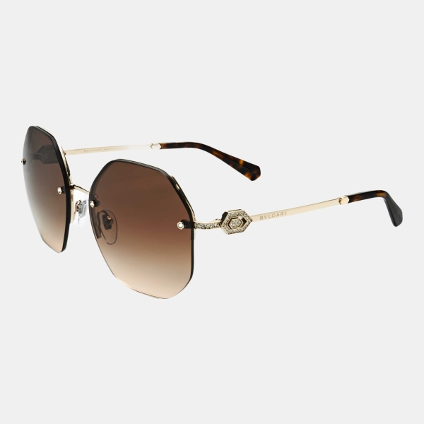 Bulgari Women's Gold Sunglasses - Pale gold