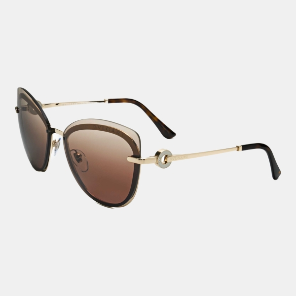 Bulgari Women's Gold Sunglasses - Pale gold