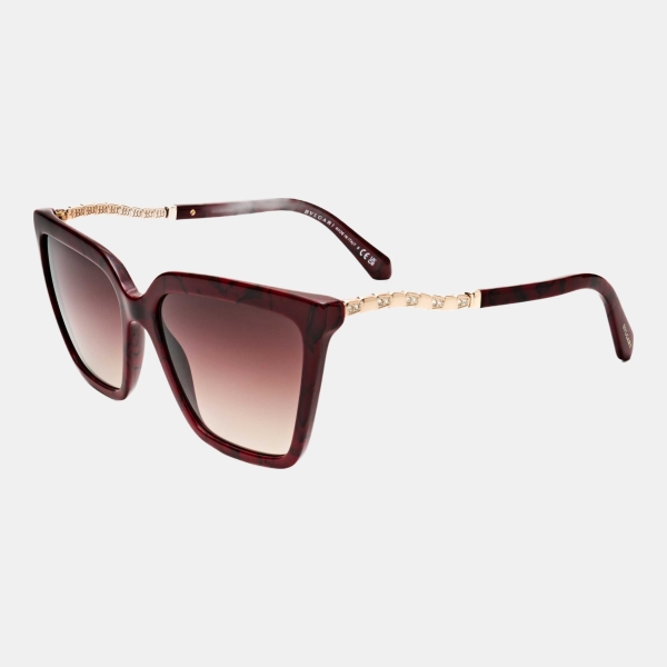 Bulgari Women's Red Sunglasses - Marbled cherry