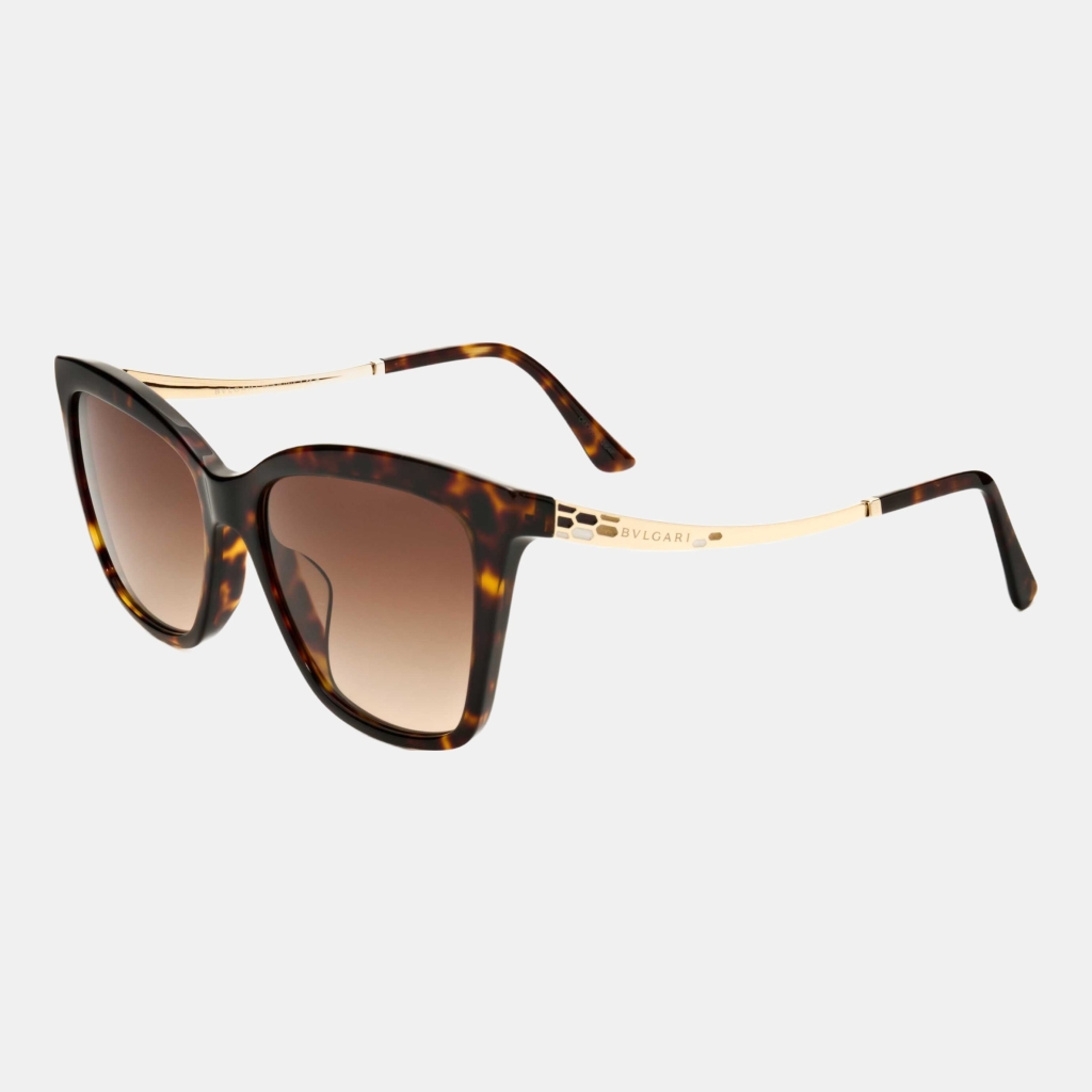Bulgari Women's Brown Sunglasses - Havana