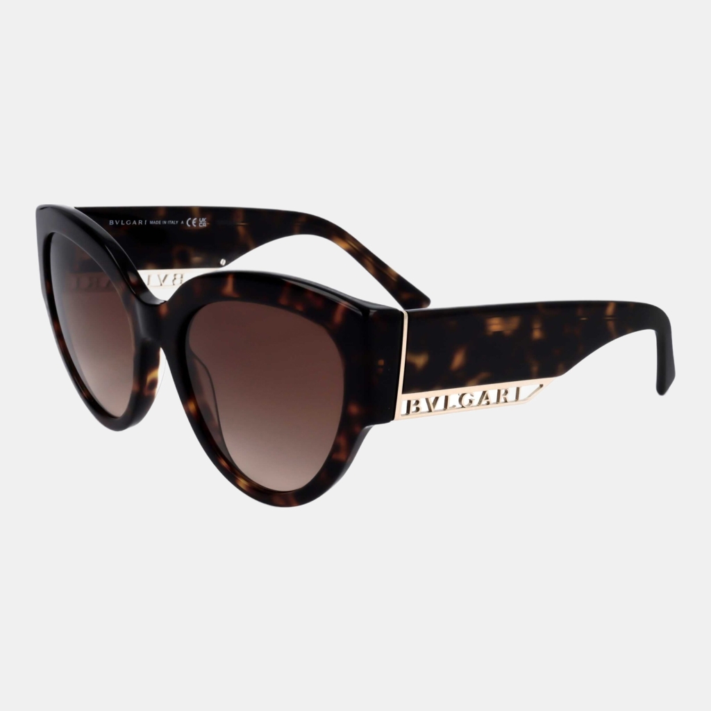 Bulgari Women's Brown Sunglasses - Havana