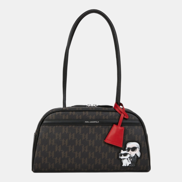 Karl Lagerfeld Ikon Monogram bowling bag