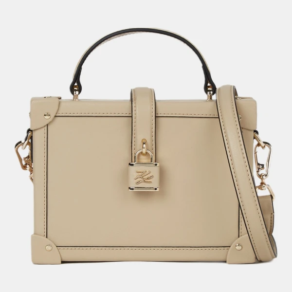 Karl Lagerfeld K/Autograph padlock trunk bag